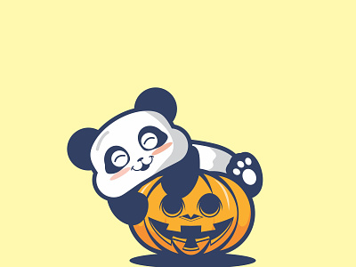 cute panda animation branding design drawing graphic design halloween illustration panda