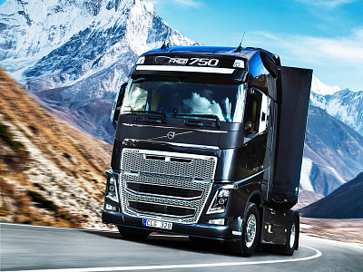 Volvo Trucks Website automotive car design effects illustration motion photography picture speed truck volvo web
