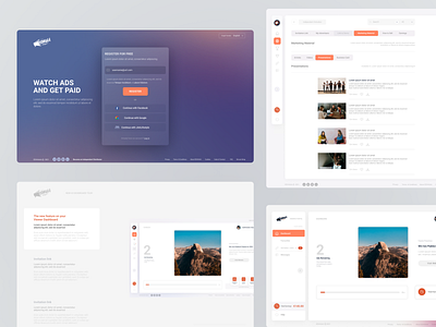 EEHHAAA Design orange design ui ux uxui design web app