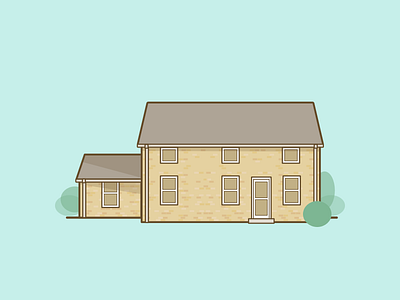 Over Home home home sweet home house illustration two story vector
