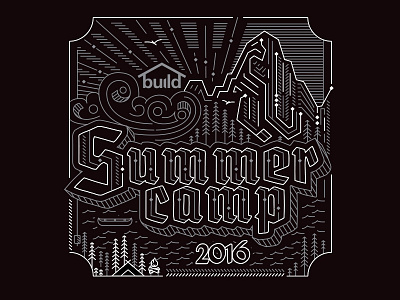 Summer Camp Identity identity logo