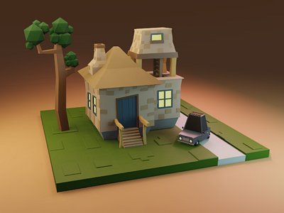 Done. 3d illustration blender 3dmodel