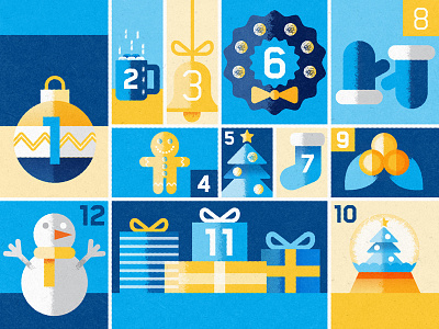 12 Days of Giveaways advent calendar blue christmas holidays texture