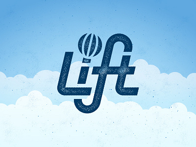 Lift daily logo challenge hot air balloon logo
