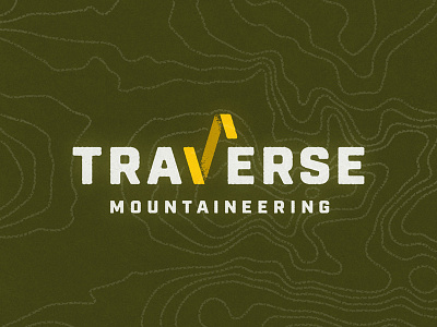 Traverse daily logo challenge expedition exploration logo map mountain mountaineering texture topography traverse