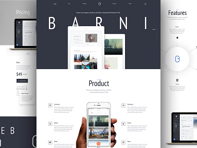 Barni-for-Startup agency animation barni market me resources startup template uikit wireframe