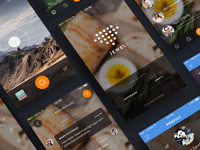 Jewel UI Kit app design graphic interface ios marketme mobile resource ui uikit ux webdesign