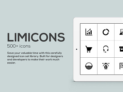 Limicons design developer icons interface kit professional ui ux vector webdesign