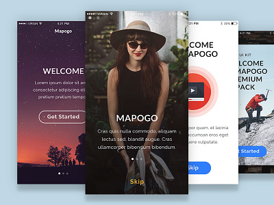 Mapogo Ui Kit app clean design marketme mobile modern ui uikit ux webdesign