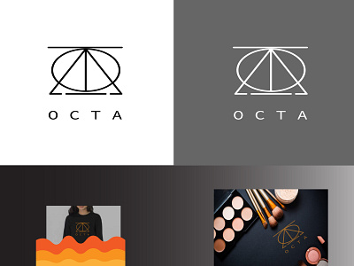 Octa.. logo from name, Octa branding design illustration logo name typography vector