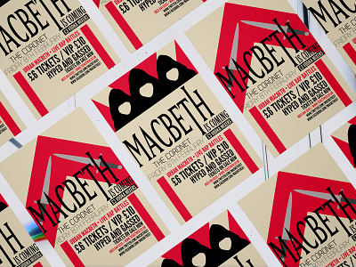 Macbeth @ The Coronet branding club poster design desktop event poster graphic design illustration logo poster poster art poster design poster print print print design vector
