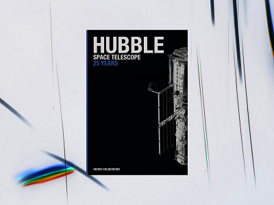 Hubble Space Telescope 25 Year Anniversary Book Cover book cover branding cover design design graphic design logo print print design