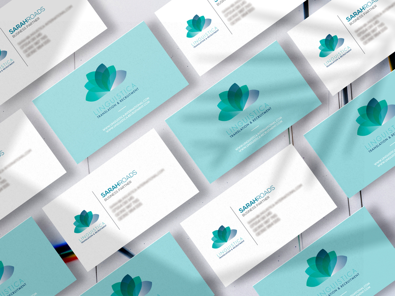 Linguistica - Business Card Design brand identity branding business card card design design desktop graphic design identity design illustration logo print print design stationary design ui vector