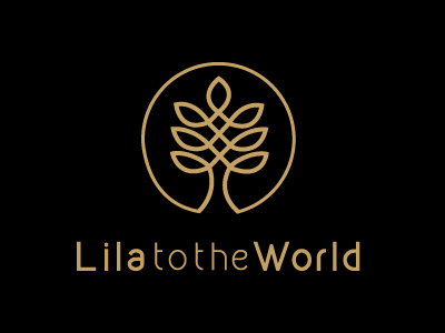 Lila to the World branding logo spiritual tree yoga