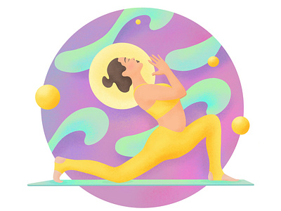 Daily yoga illustration