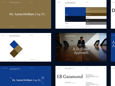 Dr. Aaron DeShaw — Brand Guidelines brand brand guidelines branding identity identity system law law firm lawyer logo mp4 portland
