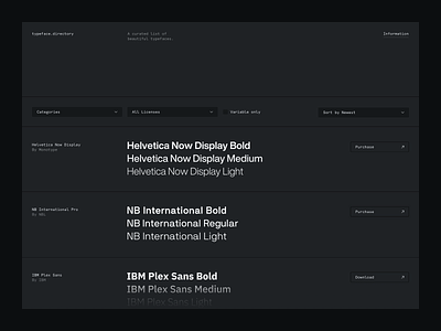 typeface.directory — Launch