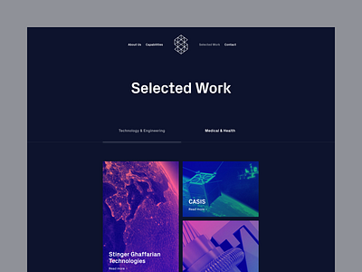 Syntropy Studio — Selected work | Desktop