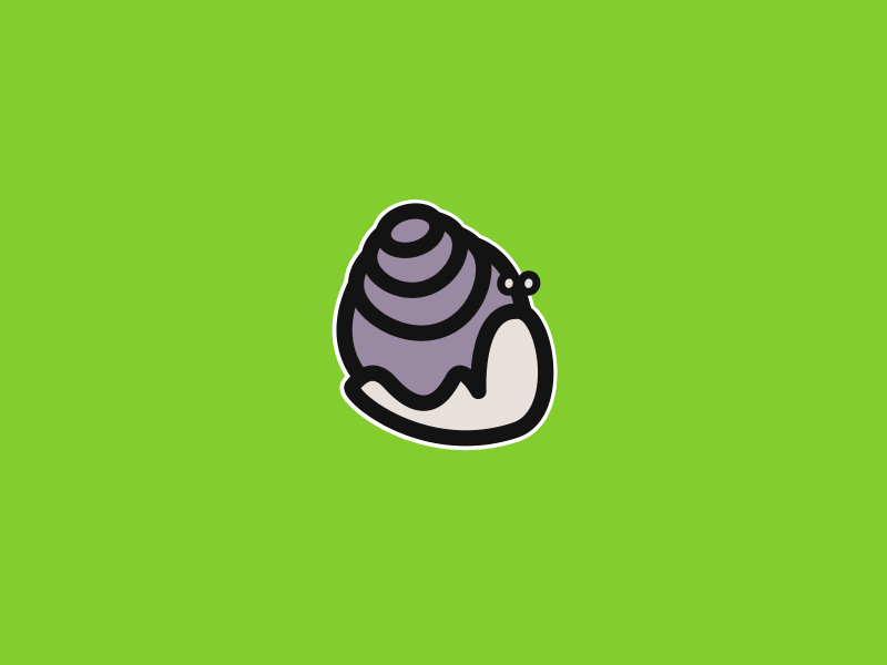 ohsnails! branding gif identity illustration logo personal rainbow snails