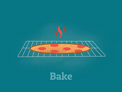 Bake bake graphic design illustration pizza