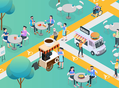 Travellers Aid Isometric Explainer Video animation illustration motion graphics