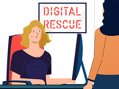 Digital Rescue Animated Explainer Video animation illustration motion graphics