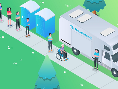 Travellers Aid Isometric Explainer Video