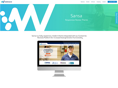 Website Theme Landing Page