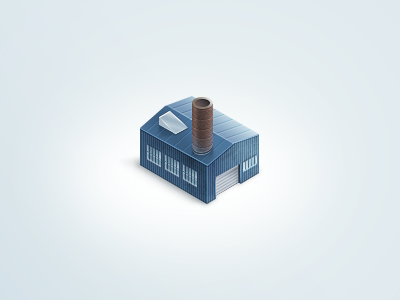 Factory factory icon isometric