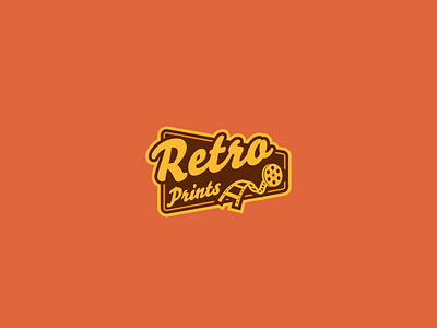 Retro Prints branding graphic design illustrator logo