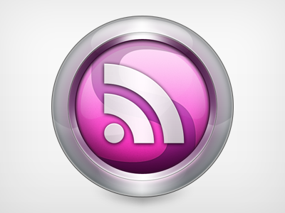 Icon for Sleekreader app design icon orb purple reader rss