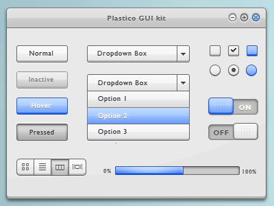 Plastico Gui Kit blue gui kit white