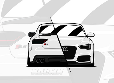 Audi S5 • Half N Half illustration vector