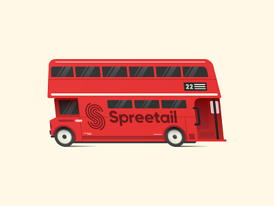 Double-decker Spreetail Bus