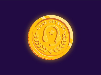 Customer Experience Token award gold gold coin illustraion illustrator money sticker vector