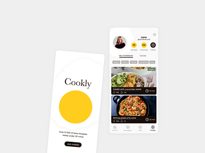Daily 006 - User Profile app branding cooking dailyui design mobile profile recepie ui user ux