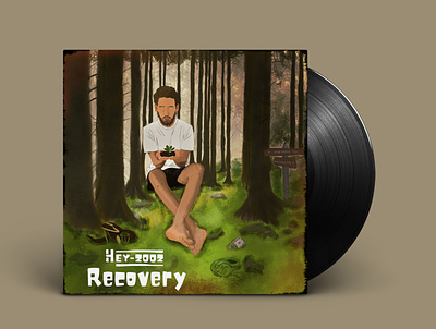 Recovery (EP Cover) branding cover art cover artwork design ep hey zooz illustration music music art musician