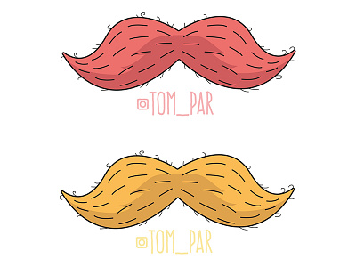 Hipster Tash color design hipster illustration moustache sticker