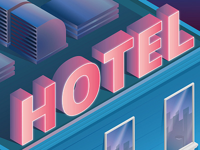 Hotel branding colors design digital graphic illustration logo typography