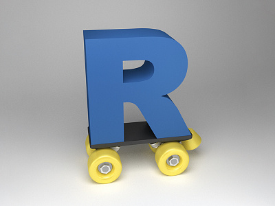 R 3d art color design digital illustration light typography