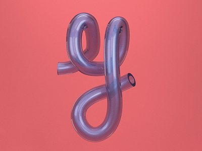 Y 3d art color design digital illustration light typography