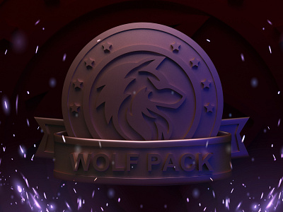 Wolf Pack 3d art branding color colors colour colourpallet design digital drawing graphic illustration light logo typography