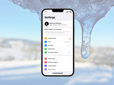 Day 007 - Settings Page ui ux