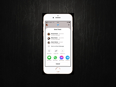 Day 010 - Social Share app ux