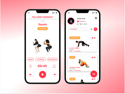 #DailyUI  Day 041 Workout tracker