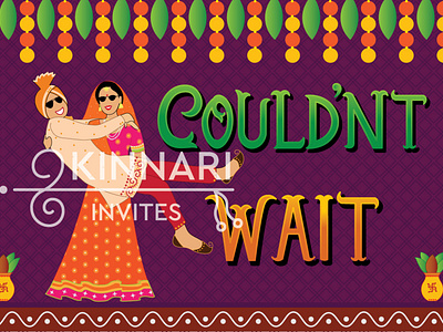 Couldn't Wait - Indian wedding invitation, Quirky e-invites