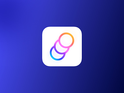 Blend Editor App Icon app icon blend blending branding circles gradient icon logo product ui