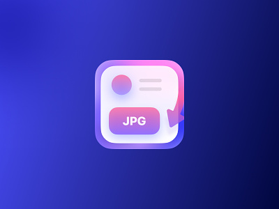 Image Converter App Icon app icon application appstore change format compress convert format converter gradient icon image jpg logo photos product ui