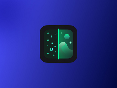 AI Art Generator ai ai art generator app icon artificial intelligence design illustration logo neon green nft product prompt text to image text2image words to image