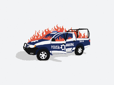 Patrulla Policia Municipal Jalisco Mexico acab colors design fire jalisco mexico on fire police police car policia municipal puercos truck